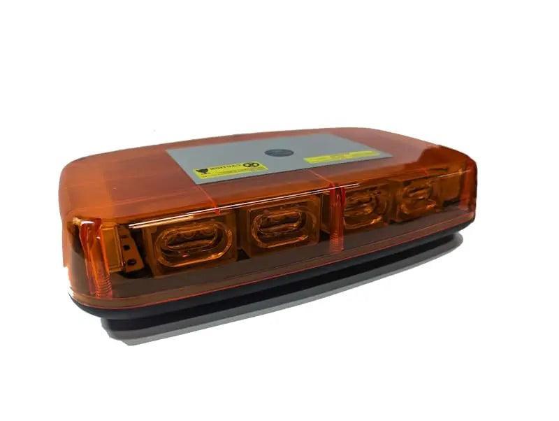 4x LED Mini Lampe Stroboskop Orange Licht Rotierend Notfall Auto