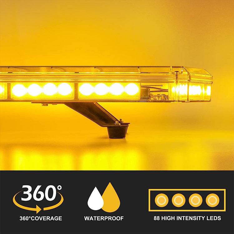 PST LED Strobe Light Bar 24 Inch Amber Top - Premium Services Technologies 