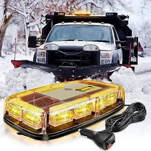 Load image into Gallery viewer, [AMBER] LED Rooftop 12&quot; Mini Emergency Strobe Lights Bar - Premium Services Technologies 