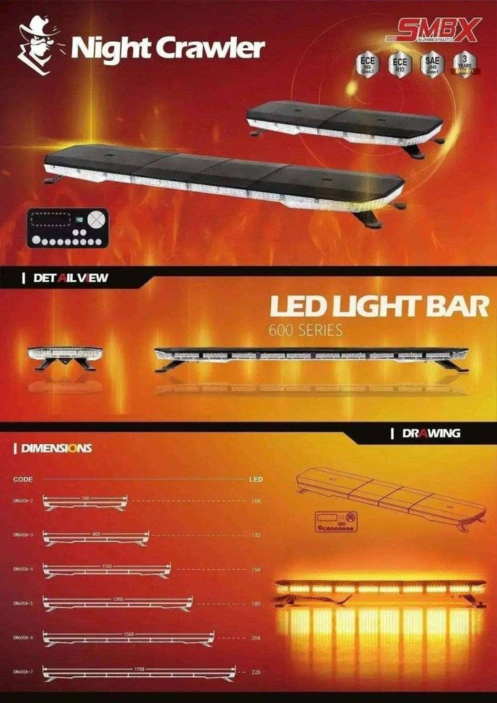 Nightcrawler Pro LED Full Size Light Bar Low Profile - Premium Services Technologies 