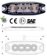 Charger l&#39;image dans la visionneuse de galerie, PST 4 x Ultra-Bright Emergency Flasher Surface Warning Light Kit - Premium Services Technologies 