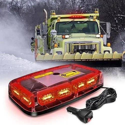 [RED] LED Rooftop 12 Inch Mini Emergency Strobe Lights Bar - Premium Services Technologies 